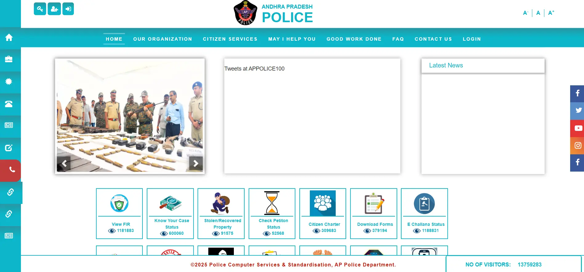 AP E Challan Website Interface